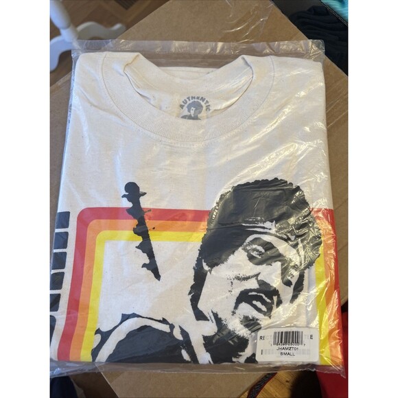 Jimi Hendrix Live In Maui Natural Retro T-Shirt Size Small Unisex - Picture 2 of 5